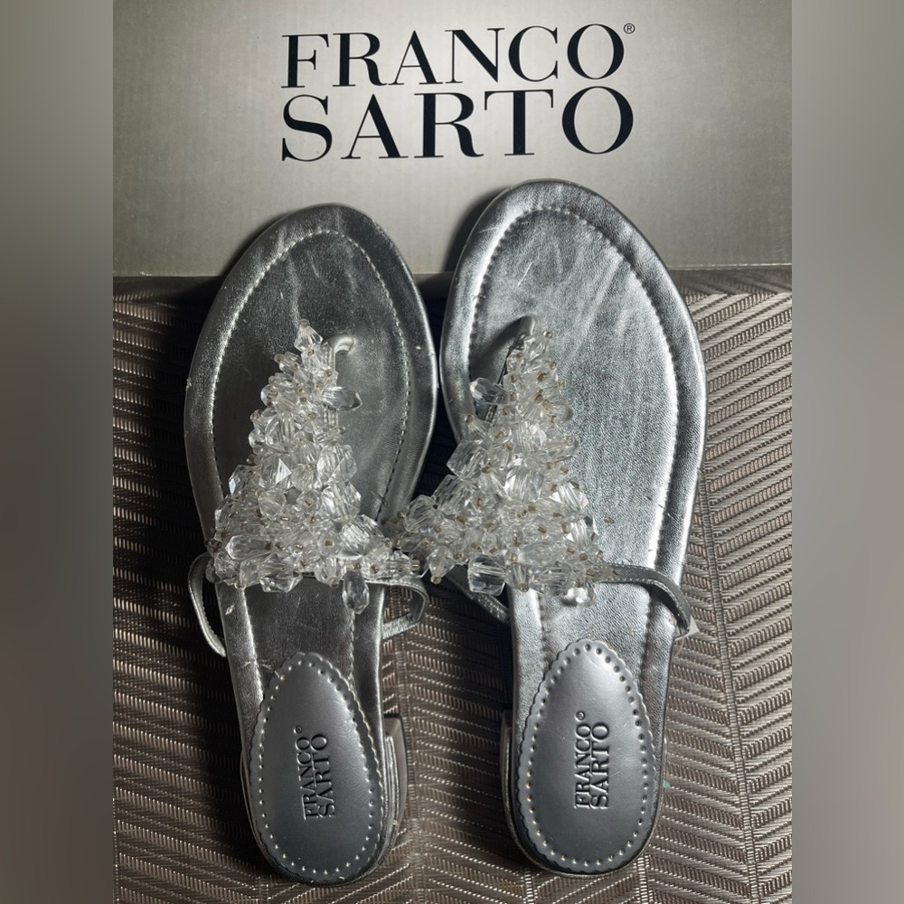 Franco Sarto Silver Met Capra Size 6.5 clearance any two pairs $35